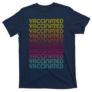 Retro Style Rainbow Vaccinated T-Shirt