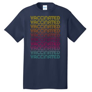 Retro Style Rainbow Vaccinated Tall T-Shirt