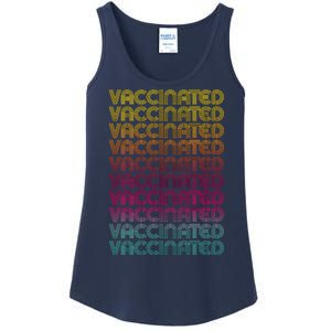 Retro Style Rainbow Vaccinated Ladies Essential Tank