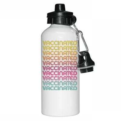 Retro Style Rainbow Vaccinated Aluminum Water Bottle