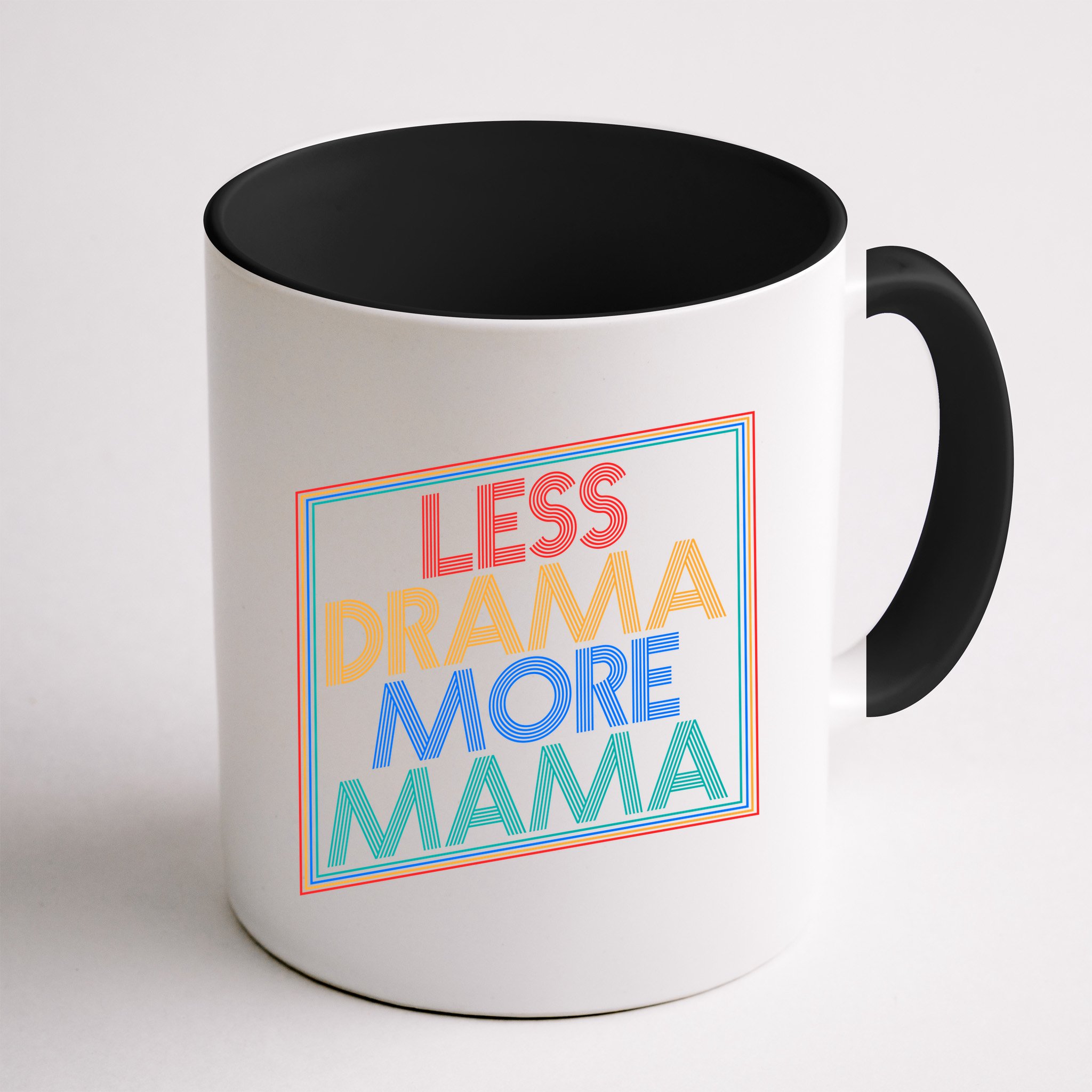 Retro Styled Less Drama More Mama Mug