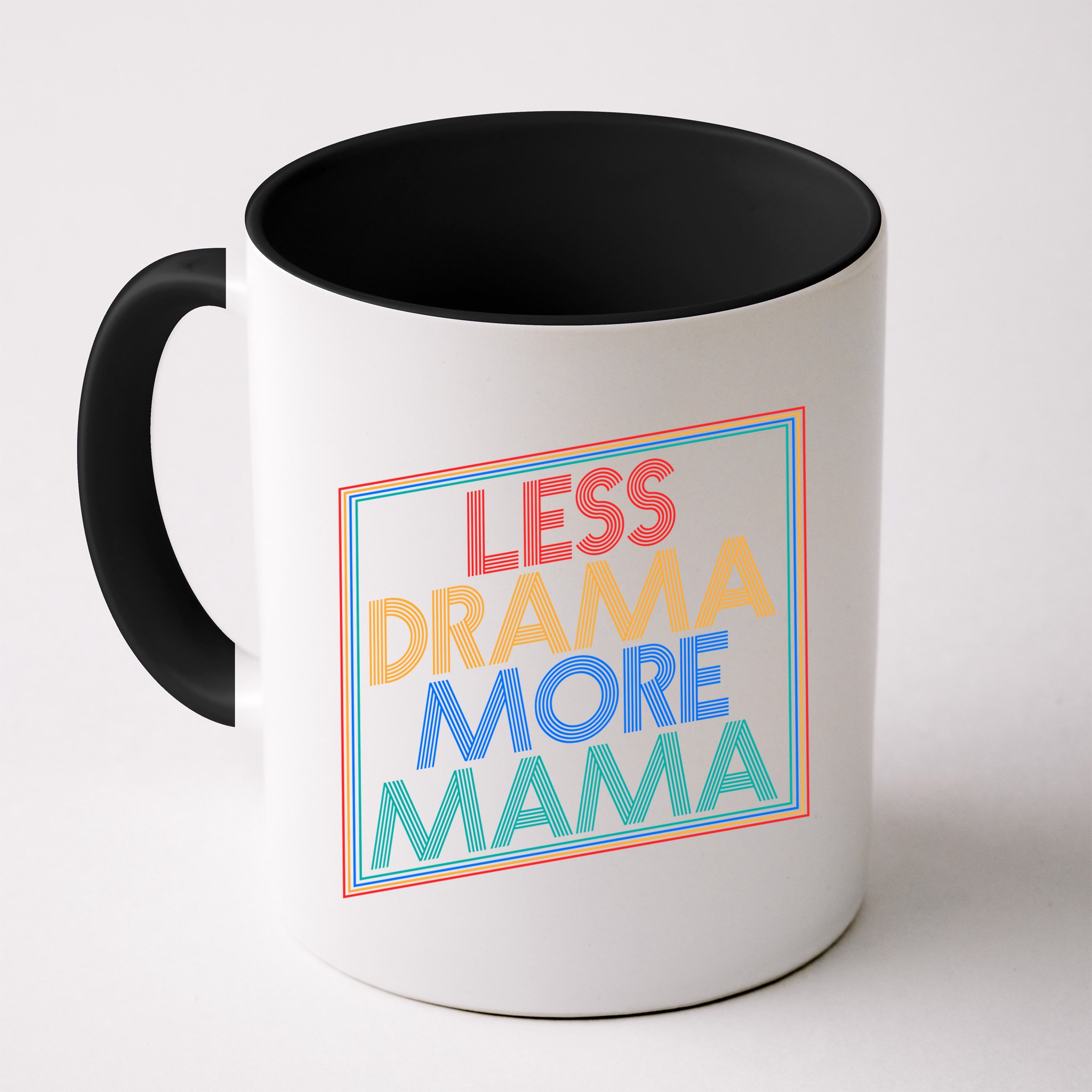 Retro Styled Less Drama More Mama Mug