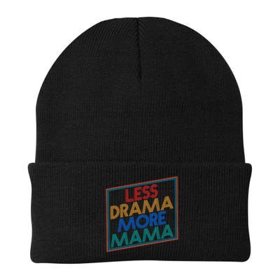 Retro Styled Less Drama More Mama Beanie