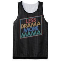 Retro Styled Less Drama More Mama Mesh Reversible Basketball Jersey Tank