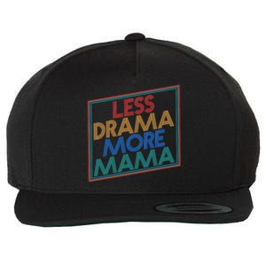 Retro Styled Less Drama More Mama Wool Snapback Cap