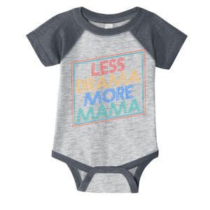 Retro Styled Less Drama More Mama Infant Baby Jersey Bodysuit