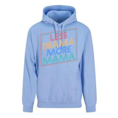 Retro Styled Less Drama More Mama Unisex Surf Hoodie