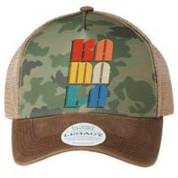 Retro Styled Text Kamala Harris Legacy Tie Dye Trucker Hat