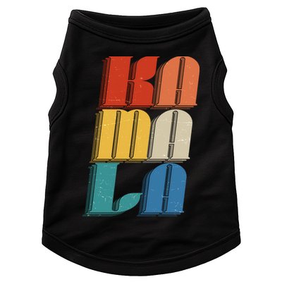 Retro Styled Text Kamala Harris Doggie Tank
