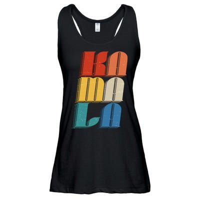 Retro Styled Text Kamala Harris Ladies Essential Flowy Tank