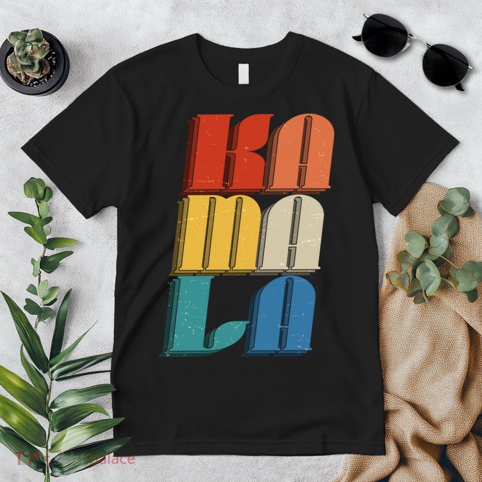 Retro Styled Text Kamala Harris Premium T-Shirt
