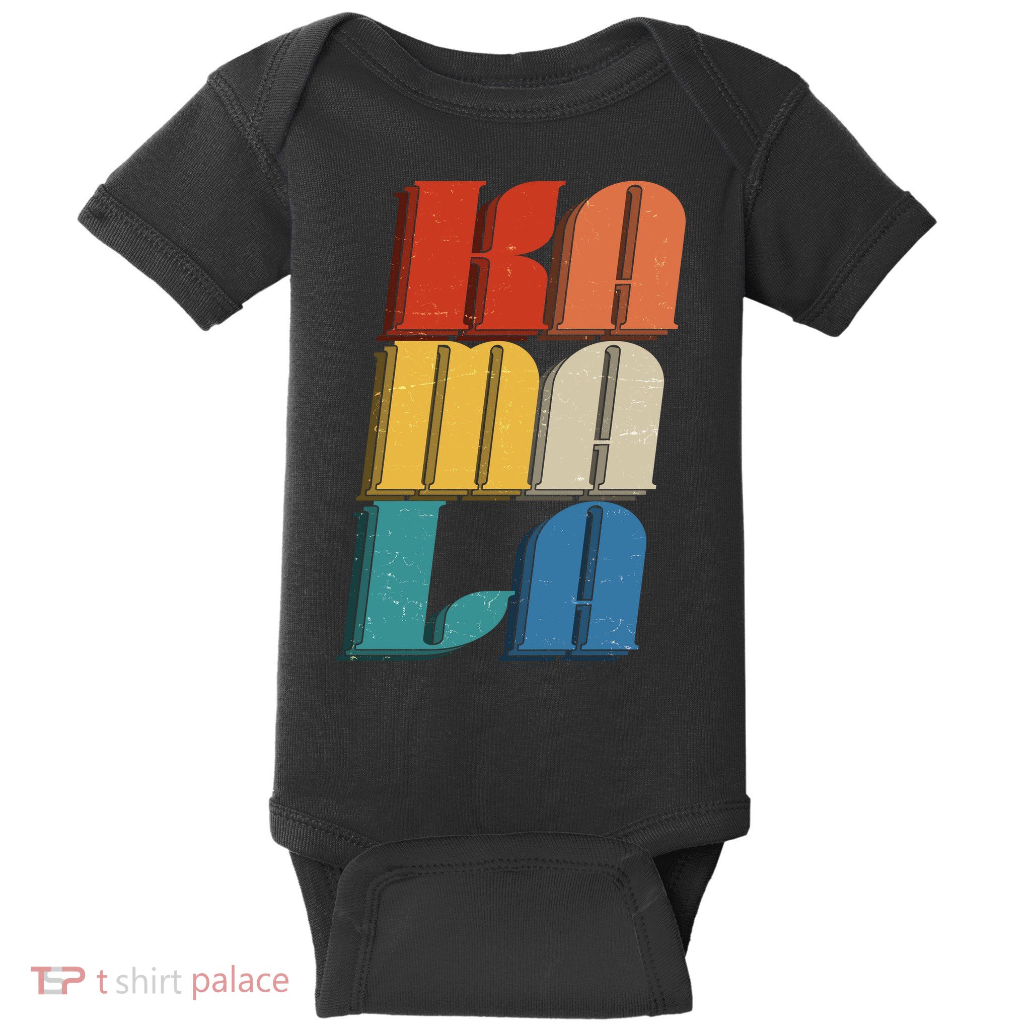 Retro Styled Text Kamala Harris Baby Bodysuit