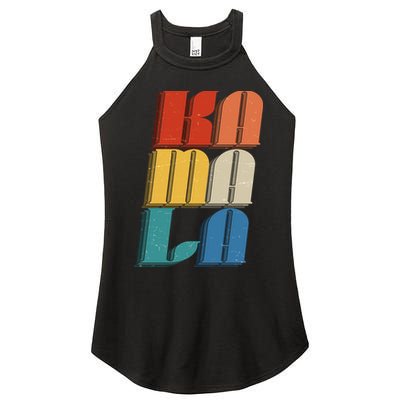 Retro Styled Text Kamala Harris Women's Perfect Tri Rocker Tank