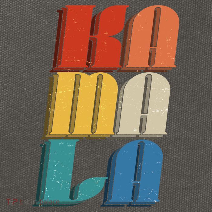 Retro Styled Text Kamala Harris Cotton Canvas Backpack