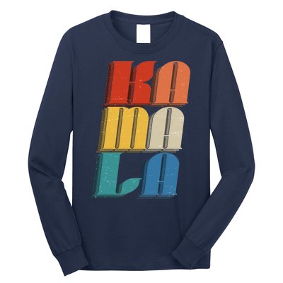 Retro Styled Text Kamala Harris Long Sleeve Shirt