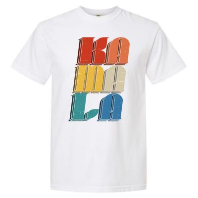 Retro Styled Text Kamala Harris Garment-Dyed Heavyweight T-Shirt