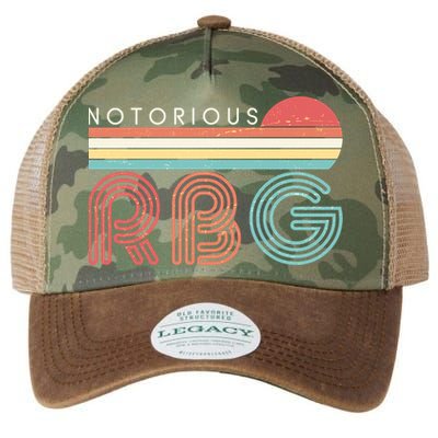 Retro Sun Notorious RBG Ruth Bader Ginsburg Tribute Legacy Tie Dye Trucker Hat