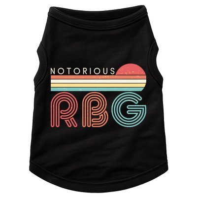 Retro Sun Notorious RBG Ruth Bader Ginsburg Tribute Doggie Tank