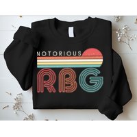 Retro Sun Notorious RBG Ruth Bader Ginsburg Tribute Sweatshirt