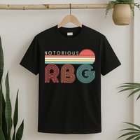 Retro Sun Notorious RBG Ruth Bader Ginsburg Tribute T-Shirt