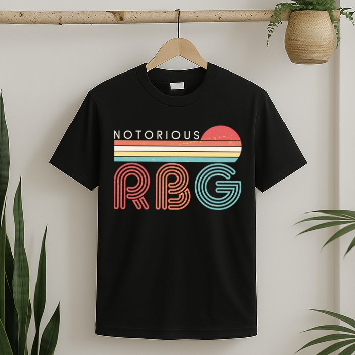 Retro Sun Notorious RBG Ruth Bader Ginsburg Tribute T-Shirt