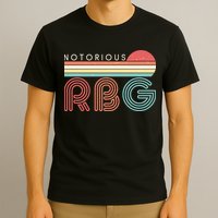 Retro Sun Notorious RBG Ruth Bader Ginsburg Tribute T-Shirt