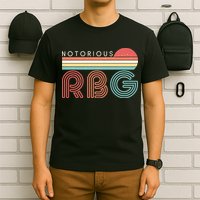 Retro Sun Notorious RBG Ruth Bader Ginsburg Tribute T-Shirt