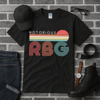 Retro Sun Notorious RBG Ruth Bader Ginsburg Tribute Tall T-Shirt