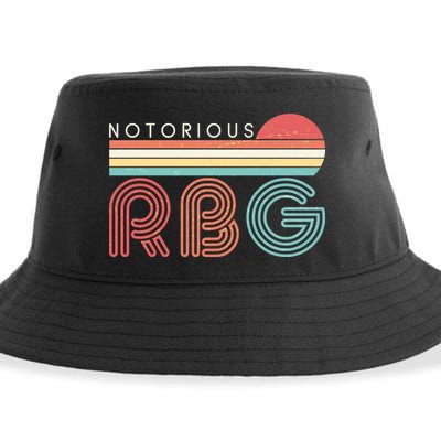 Retro Sun Notorious RBG Ruth Bader Ginsburg Tribute Sustainable Bucket Hat