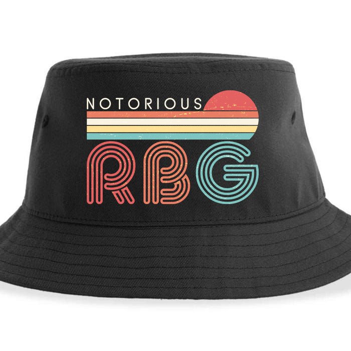 Retro Sun Notorious RBG Ruth Bader Ginsburg Tribute Sustainable Bucket Hat