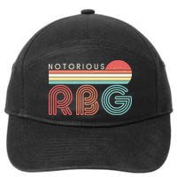 Retro Sun Notorious RBG Ruth Bader Ginsburg Tribute 7-Panel Snapback Hat