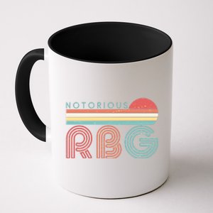 Retro Sun Notorious RBG Ruth Bader Ginsburg Tribute Coffee Mug