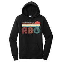Retro Sun Notorious RBG Ruth Bader Ginsburg Tribute Women's Pullover Hoodie