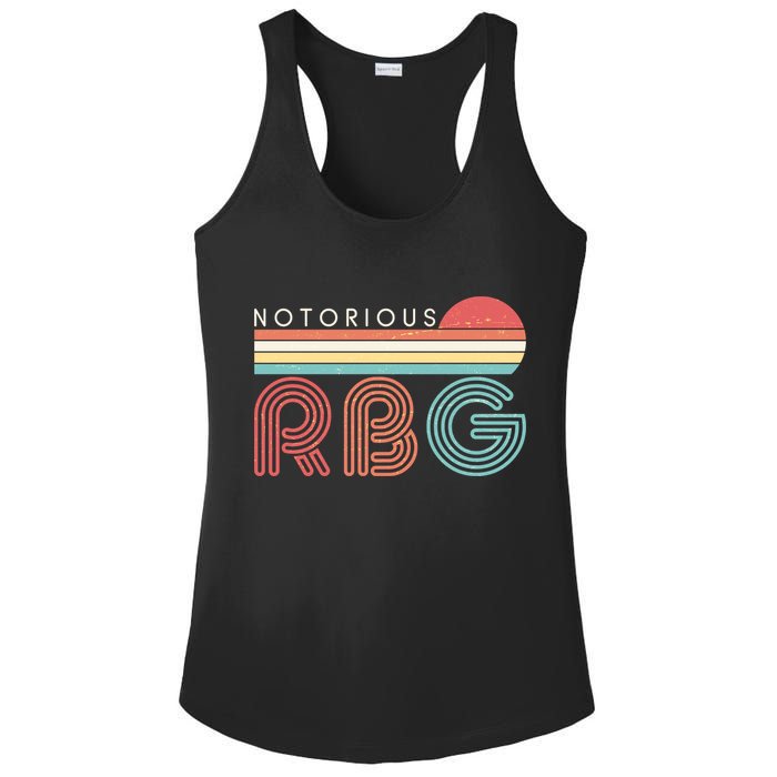 Retro Sun Notorious RBG Ruth Bader Ginsburg Tribute Ladies PosiCharge Competitor Racerback Tank