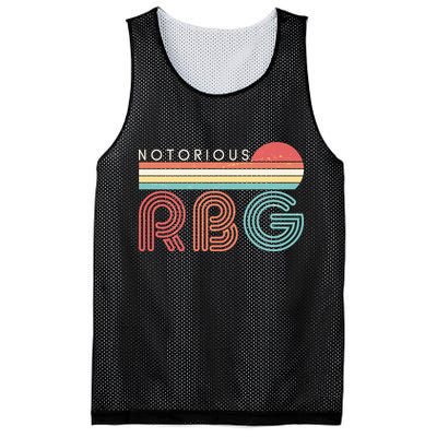 Retro Sun Notorious RBG Ruth Bader Ginsburg Tribute Mesh Reversible Basketball Jersey Tank