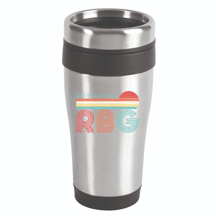 Retro Sun Notorious RBG Ruth Bader Ginsburg Tribute 16oz Travel Tumbler