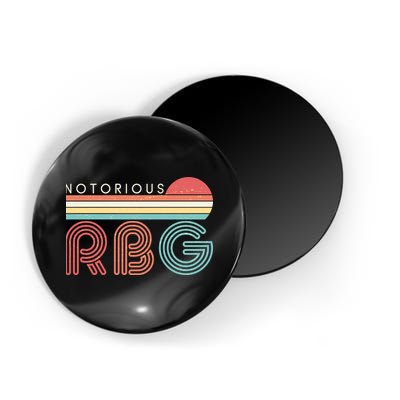 Retro Sun Notorious RBG Ruth Bader Ginsburg Tribute Magnet