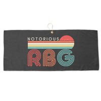 Retro Sun Notorious RBG Ruth Bader Ginsburg Tribute Large Microfiber Waffle Golf Towel