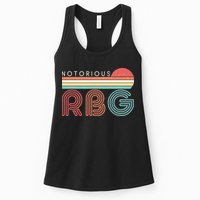 Retro Sun Notorious RBG Ruth Bader Ginsburg Tribute Womens Tank Top