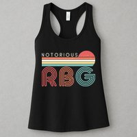 Retro Sun Notorious RBG Ruth Bader Ginsburg Tribute Womens Tank Top