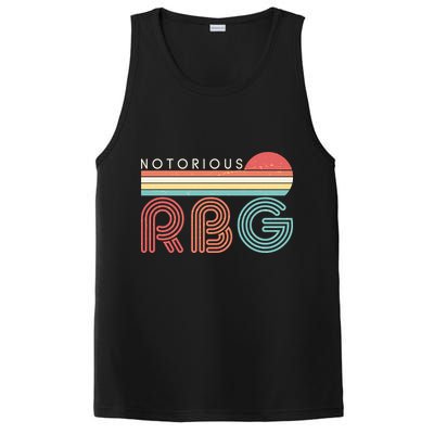 Retro Sun Notorious RBG Ruth Bader Ginsburg Tribute PosiCharge Competitor Tank