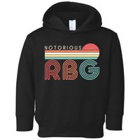 Retro Sun Notorious RBG Ruth Bader Ginsburg Tribute Toddler Hoodie