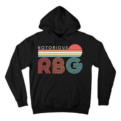 Retro Sun Notorious RBG Ruth Bader Ginsburg Tribute Tall Hoodie