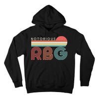 Retro Sun Notorious RBG Ruth Bader Ginsburg Tribute Tall Hoodie