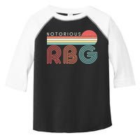 Retro Sun Notorious RBG Ruth Bader Ginsburg Tribute Toddler Fine Jersey T-Shirt
