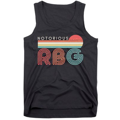 Retro Sun Notorious RBG Ruth Bader Ginsburg Tribute Tank Top