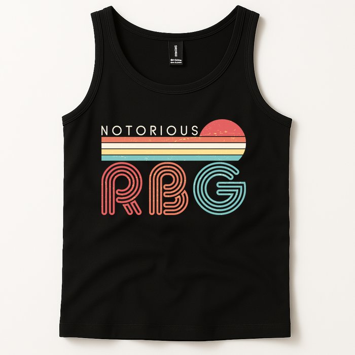 Retro Sun Notorious RBG Ruth Bader Ginsburg Tribute Tank Top