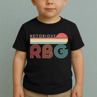 Retro Sun Notorious RBG Ruth Bader Ginsburg Tribute Toddler T-Shirt