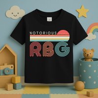 Retro Sun Notorious RBG Ruth Bader Ginsburg Tribute Toddler T-Shirt