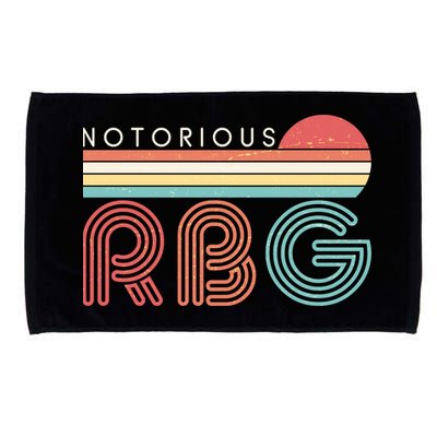 Retro Sun Notorious RBG Ruth Bader Ginsburg Tribute Microfiber Hand Towel
